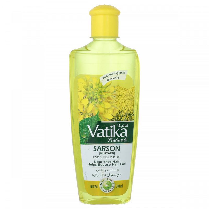 Vatika Sarson (Mustard) Enrished Hair Oil 200ml - HKarim Buksh