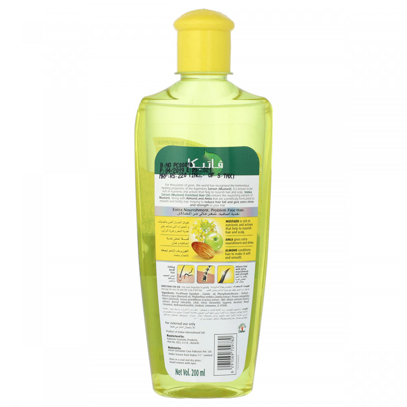 Vatika Sarson (Mustard) Enrished Hair Oil 200ml - HKarim Buksh