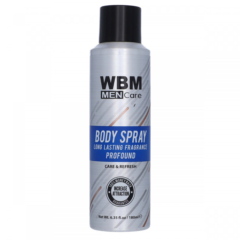 WBM Men Care Body Spray Long Lasting Fragrance Profound Care & Refresh 180ml - HKarim Buksh