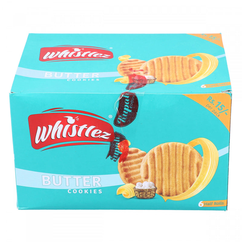 Whistlez Butter Cookies 6 Half Rolls Pack - HKarim Buksh