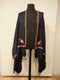 Women's Plain Kashmiri Kingri with Sozani Hand- Embroidery Stoller - HKarim Buksh