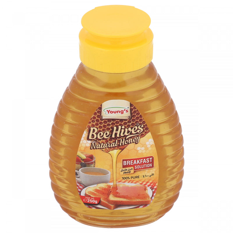 Youngs Bee Hives Natural Honey 250 g - HKarim Buksh