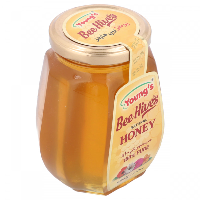 Youngs Bee Hives Natural Honey 500g - HKarim Buksh