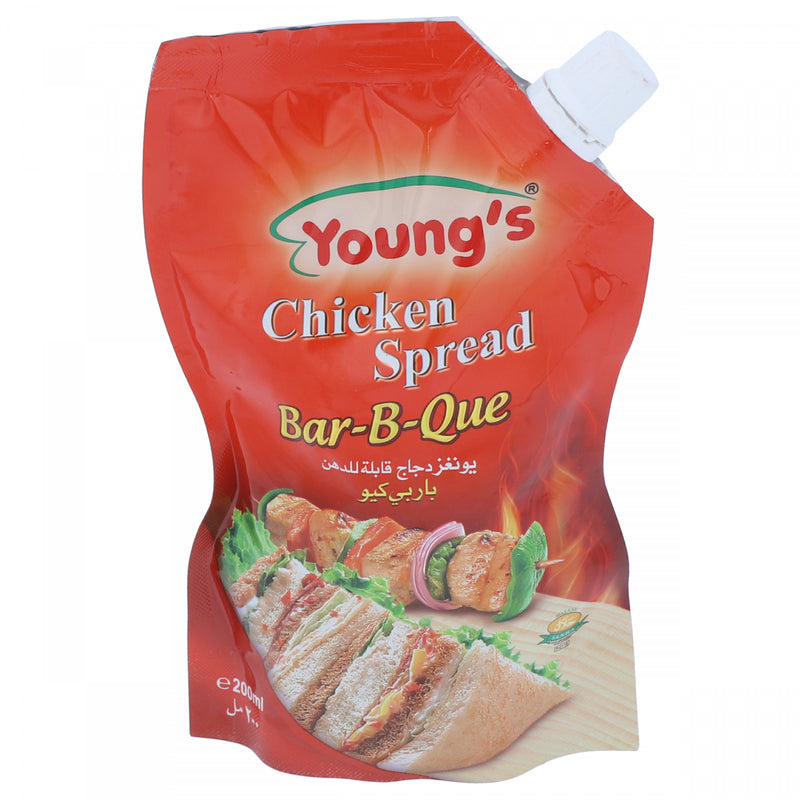 Youngs Chicken Spread Bar B Que 200ml HKarim Buksh