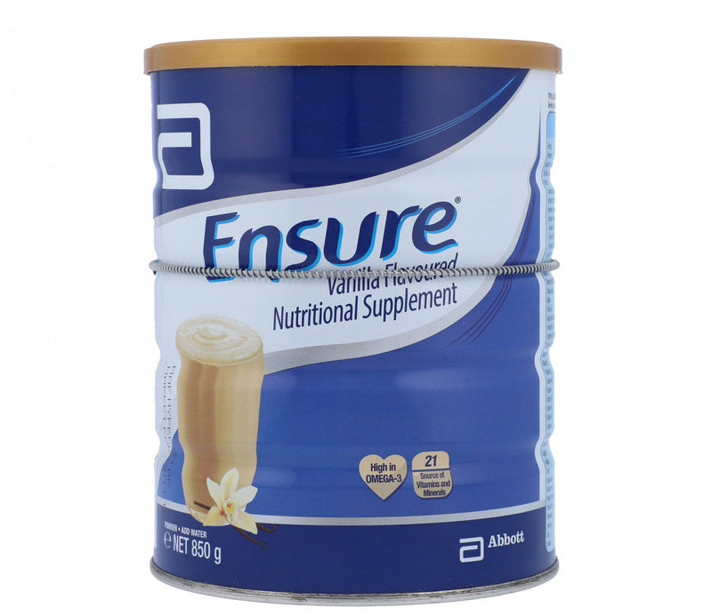 Abbott Ensure Vanilla Flavored Nutritional Suppliment 850g - HKarim Buksh
