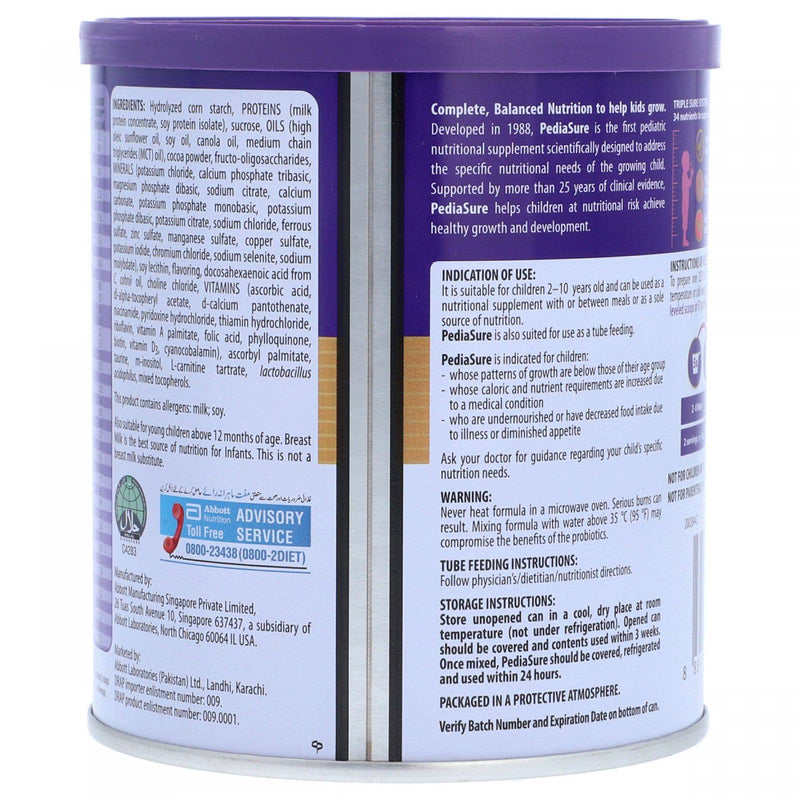 Abbott Pediasure Chocolate 400g - HKarim Buksh