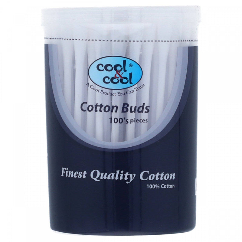 Cool & Cool Cotton Buds 100 Pieces - HKarim Buksh