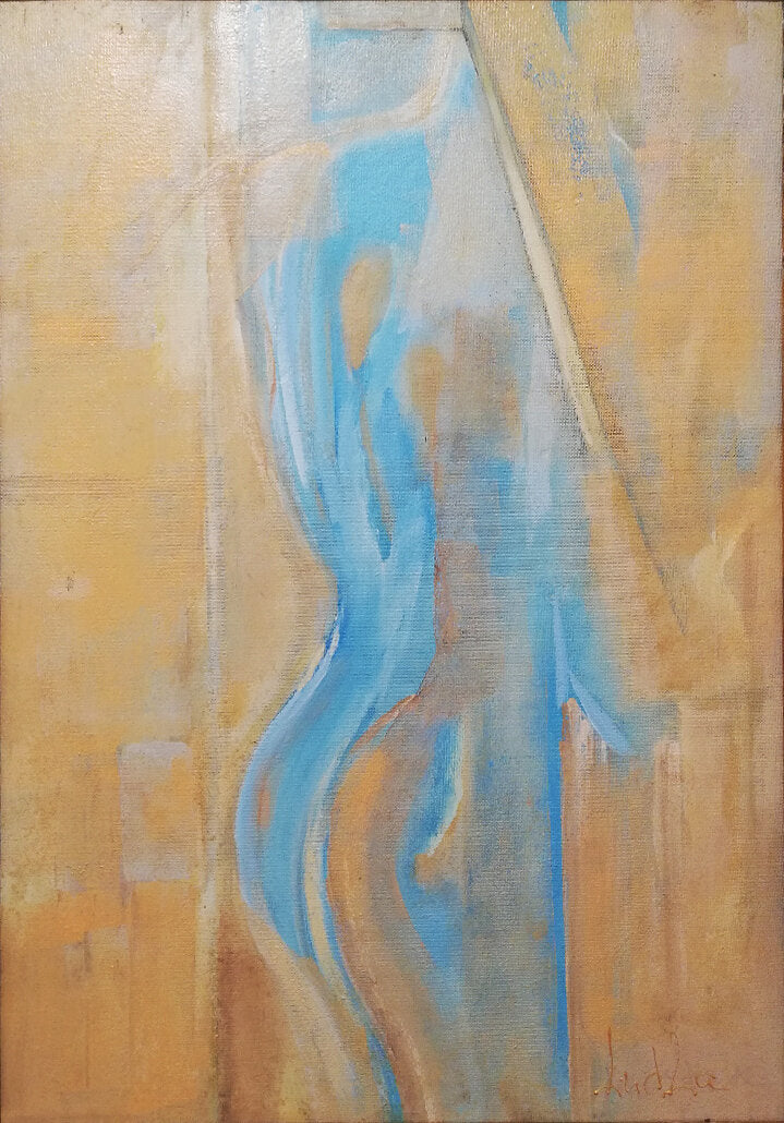 Yellow Blue Impression - HKarim Buksh