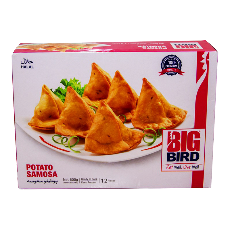 Big Bird Potato Samosa 12 Pcs 600 Gm - HKarim Buksh