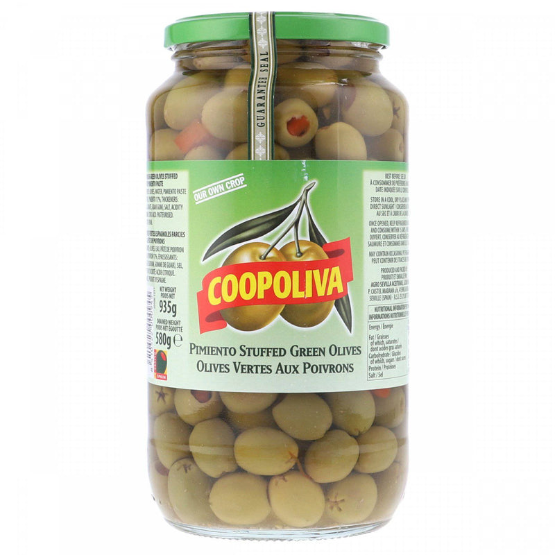 Coopoliva Pimento Stuffed Green Olives 935g - HKarim Buksh