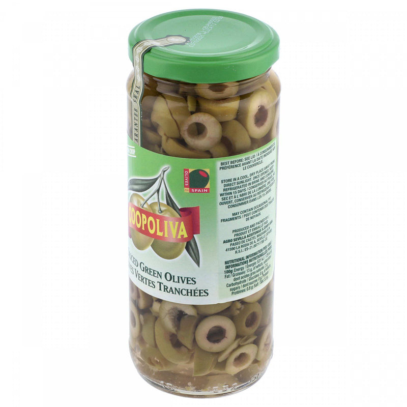Coopoliva Sliced Green Olives 345g - HKarim Buksh