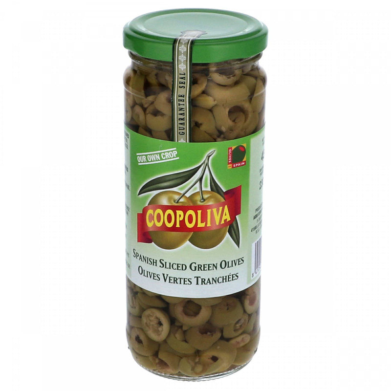 Coopoliva Sliced Green Olives 450g - HKarim Buksh