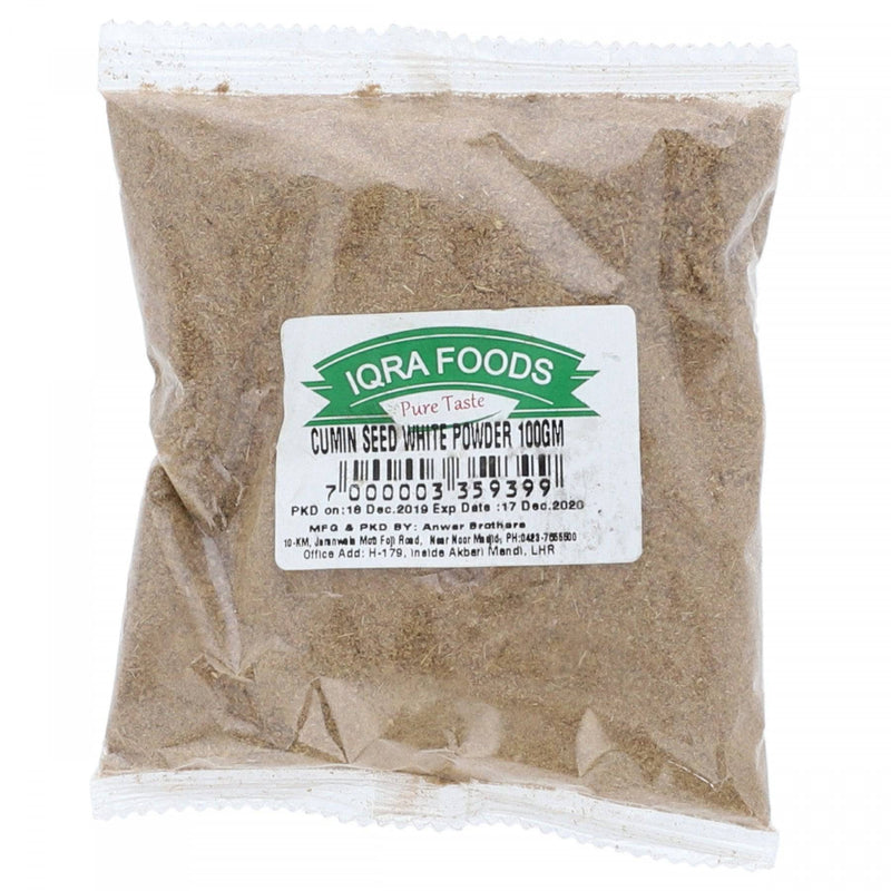 Iqra Foods Cumin Seed White Powder 100g - HKarim Buksh