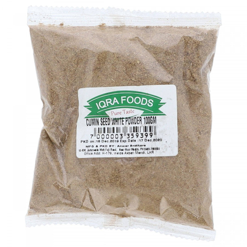 Iqra Foods Cumin Seed White Powder 100g - HKarim Buksh