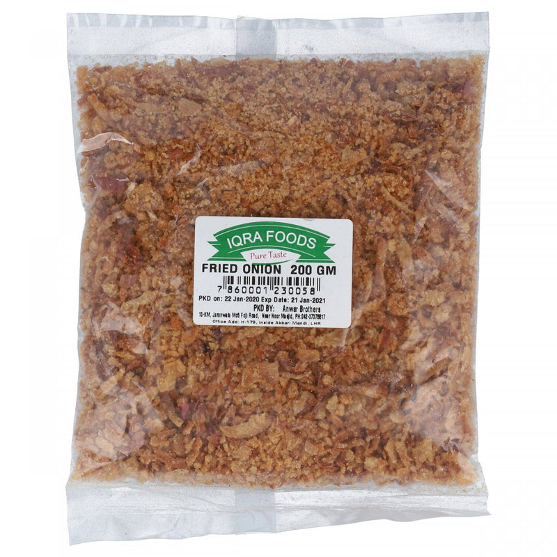 Iqra Foods Fried Onions 200g - HKarim Buksh