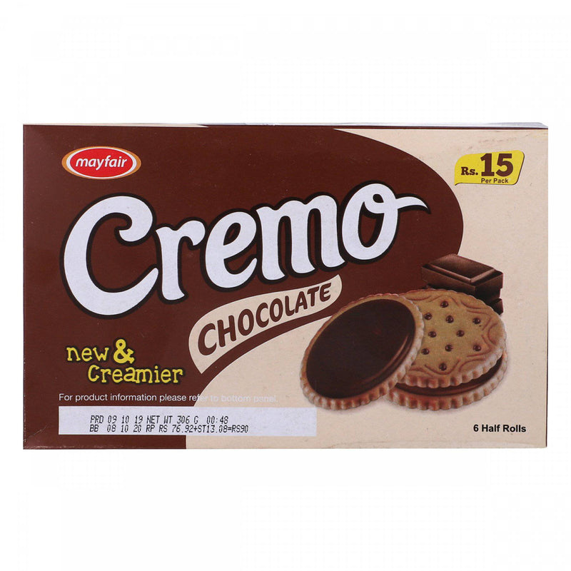 Mayfair Cremo Chocolate Biscuit 6 Half Rolls - HKarim Buksh