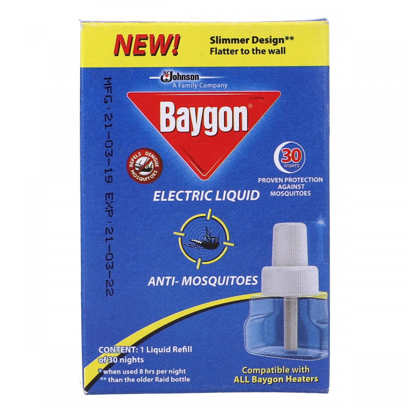 Baygon Electric Liquid Anti-Mosquitoes Refill For 30 Nights - HKarim Buksh