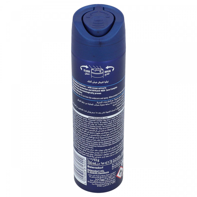 Nivea Men Fresh Active Deodorant 150ml - HKarim Buksh