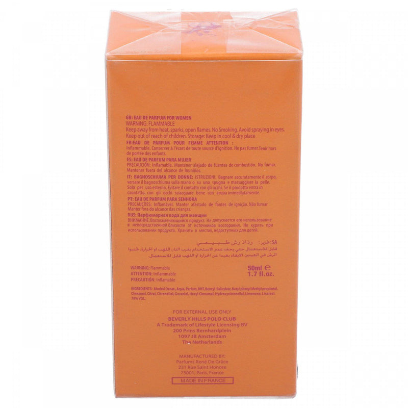 Beverly Hills Polo Club 1 Eau De Parfum Natural Spray Vaporisateur 50ml - HKarim Buksh
