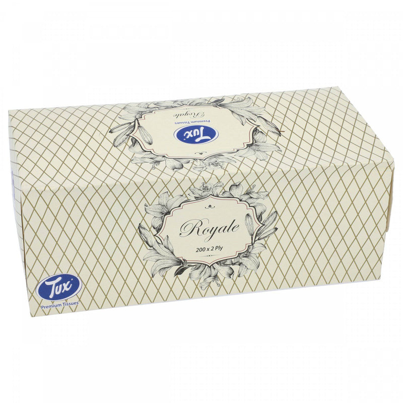 Tux Royale Premium Tissues (2Ply x 200 Sheets) Tissue Box - HKarim Buksh