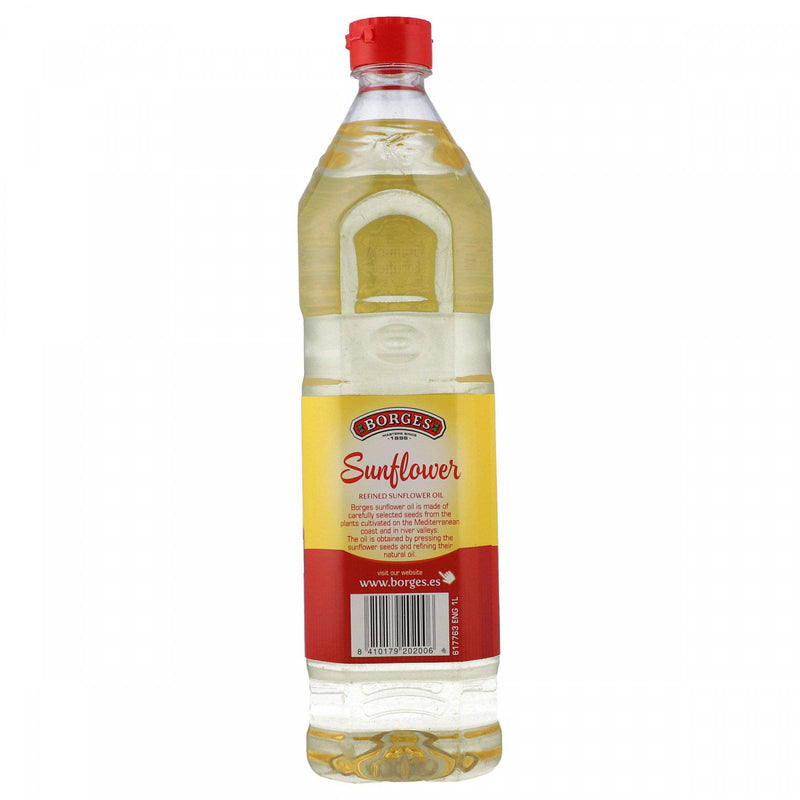 Borges Sunflower Refined Oil 1 Litre - HKarim Buksh