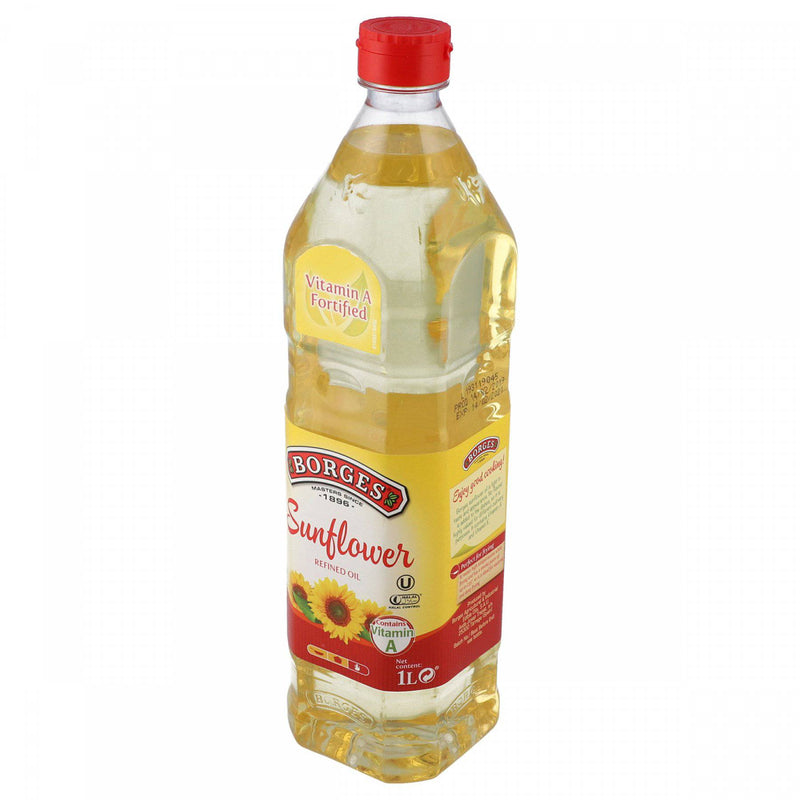 Borges Sunflower Refined Oil 1 Litre - HKarim Buksh