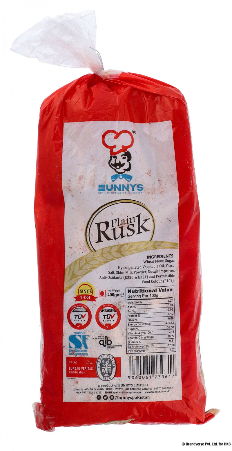 Bunny's Plain Rusk 400g - HKarim Buksh