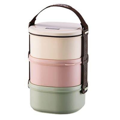 PLASTIC 3-TIER LUNCH BOX - Small - HKarim Buksh