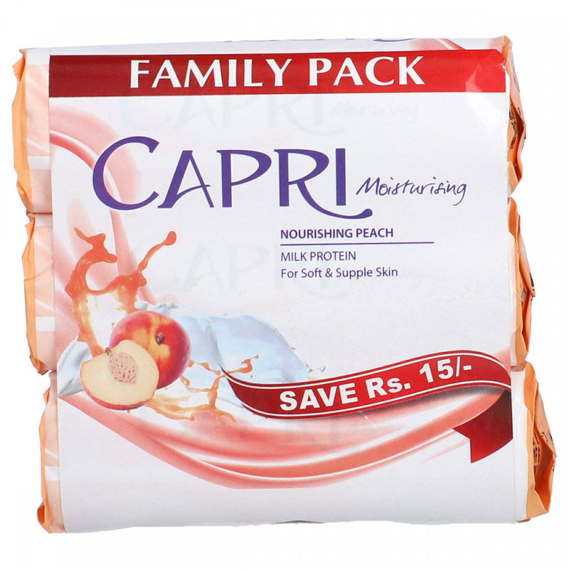 Capri Nourishing Peach Milk Protein Bar Soap 140g x 3 - HKarim Buksh