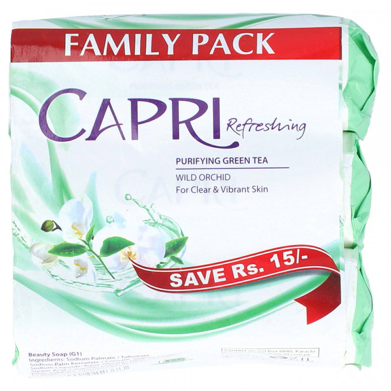 Capri Refreshing Wild Orchid Bar Soap 140g x 3 - HKarim Buksh