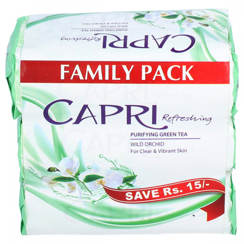 Capri Refreshing Wild Orchid Bar Soap 140g x 3 - HKarim Buksh