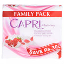 Capri Strawberry Softeners Soap Bar (3 x 140g) - HKarim Buksh