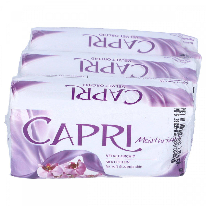 Capri Velvet Orchid Moisturizing Beauty Soap 100gx3 - HKarim Buksh
