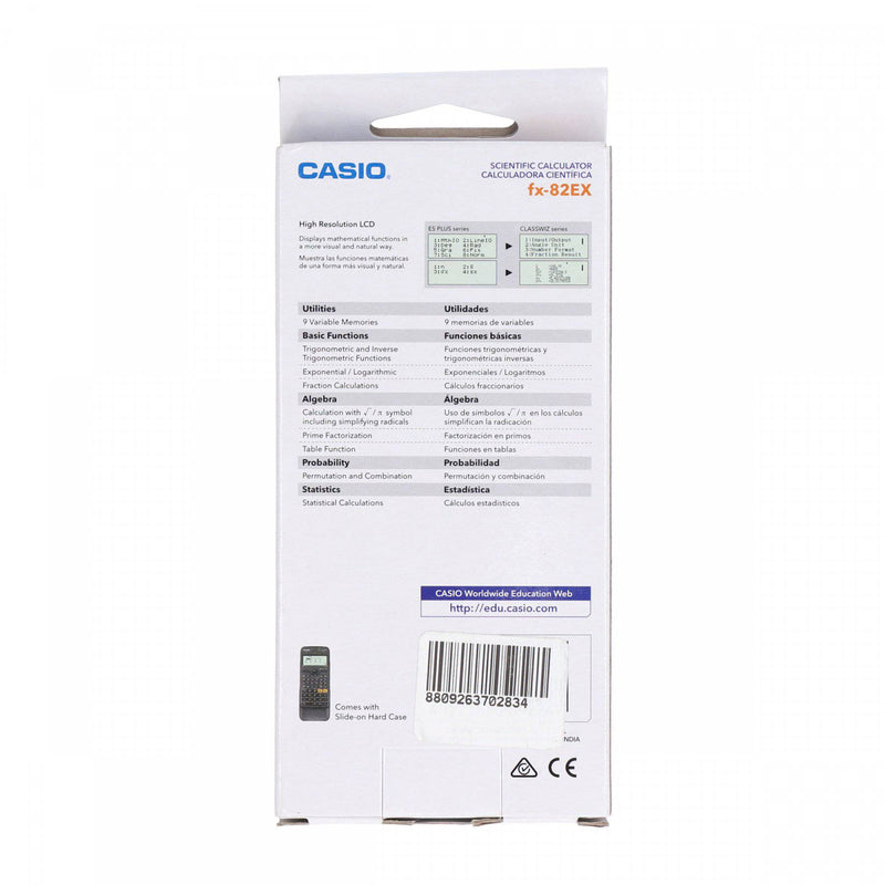 Casio Scientific Calculator Fx 82EX Black HKarim Buksh