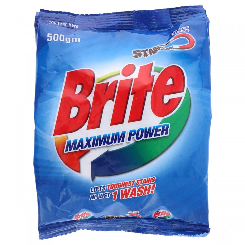 Brite Maximum Power Washing Powder 500g - HKarim Buksh