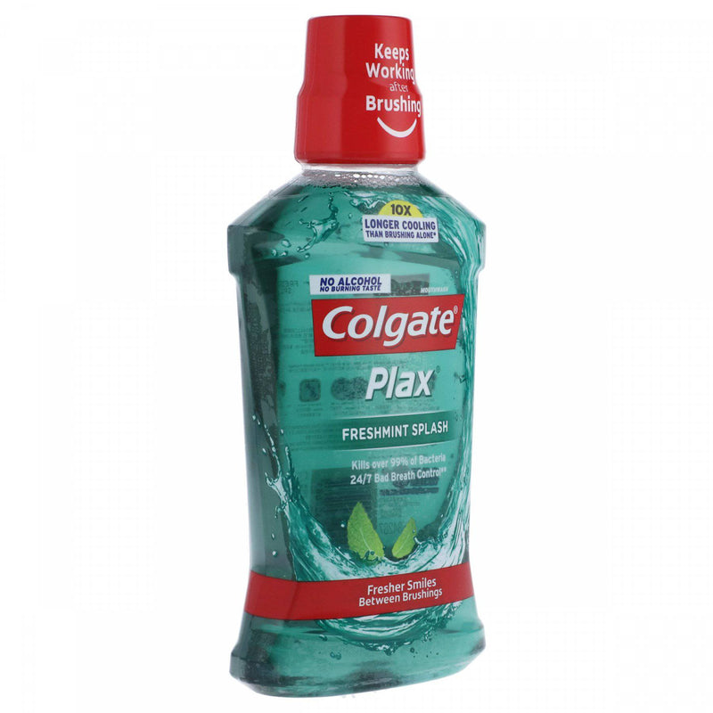 Colgate Plax Freshmint Splash Liquid Mouthwash 500ml - HKarim Buksh
