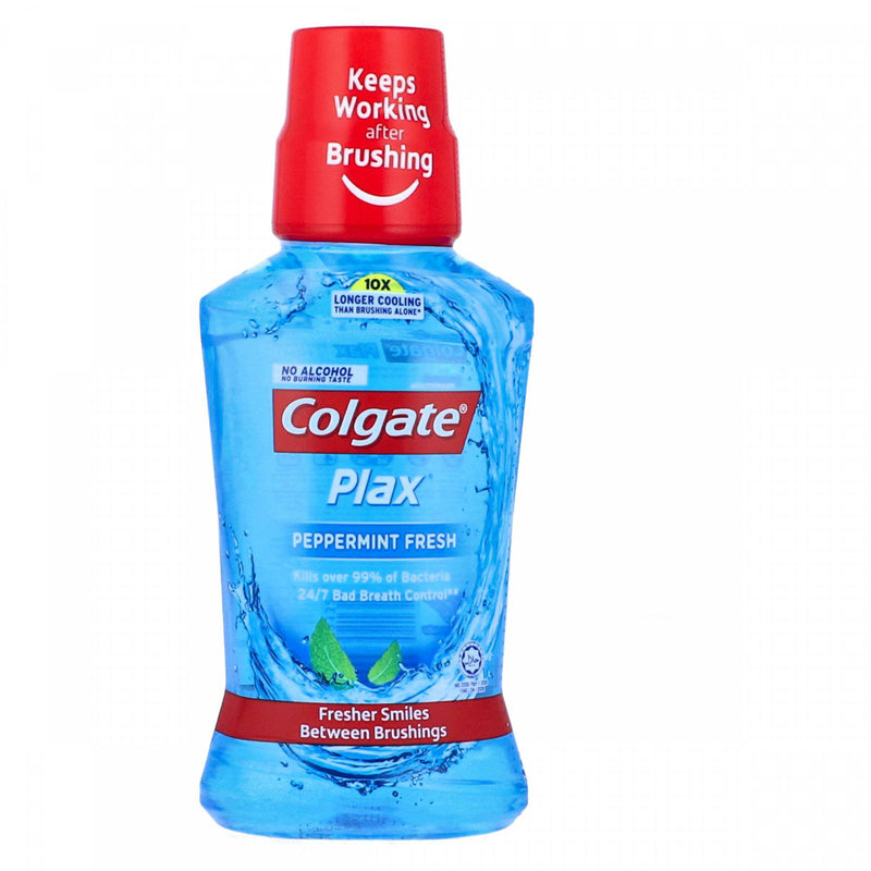 Colgate Plax Peppermint Fresh Liquid Mouthwash 250ml - HKarim Buksh