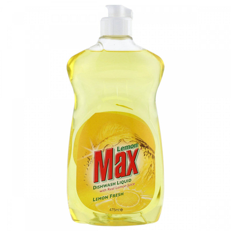 Lemon Max Dishwash Liquid Lemon Fresh 475ml - HKarim Buksh