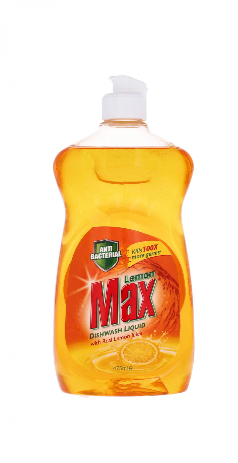 Lemon Max Dishwash Liquid With Real Lemon Juice 475ml - HKarim Buksh