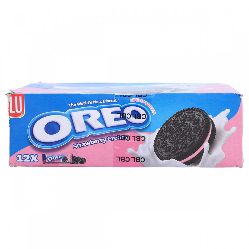 LU Oreo Strawberry Cream Biscuit 12 packs - HKarim Buksh