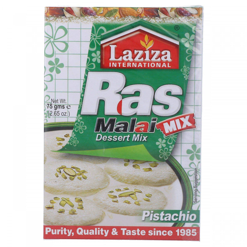 Laziza Rasmalai Dessert Mix Pistachio 75g - HKarim Buksh