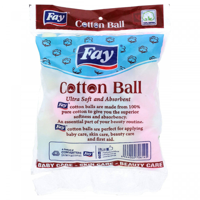Fay Cottom Ball Ultra Soft and Absorbent 50 Balls - HKarim Buksh