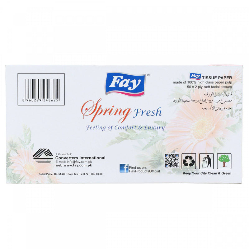 Fay Spring Fresh Tissues (2Ply x 50 Tissues) - HKarim Buksh