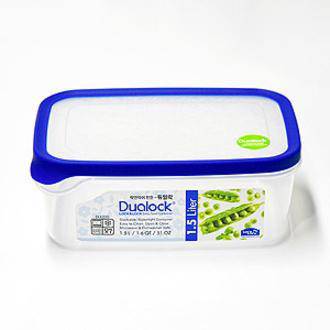 DUALOCK RECTANGULER - 1.5L - BLUE - HKarim Buksh