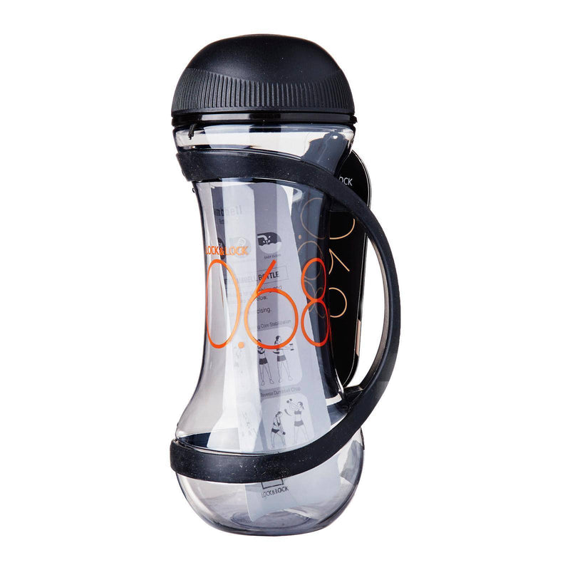 DUMBBELL BOTTLE - 560ML - Black - HKarim Buksh