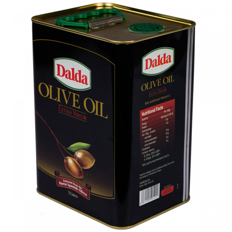 Dalda Olive Oil Extra Virgin Tin 3 Litre - HKarim Buksh