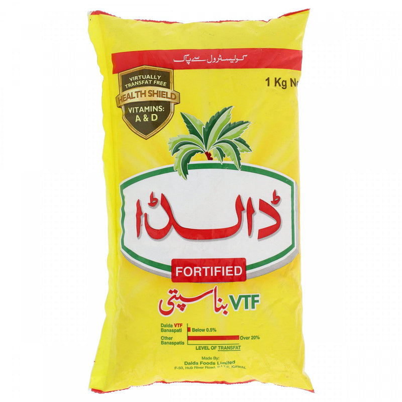 Dalda VTF Fortified Banaspati Ghee Pouch 1Kg - HKarim Buksh