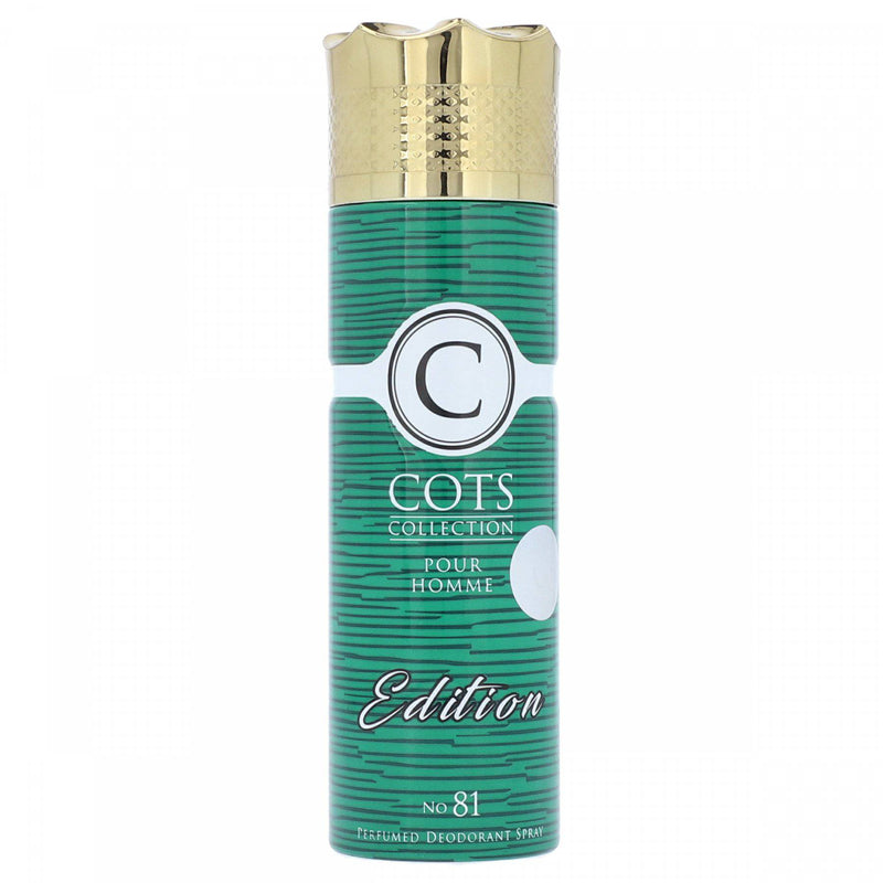 C Cots Collection Pour Homme No 81 Edition Perfumed Deodarant Spray 200ml - HKarim Buksh