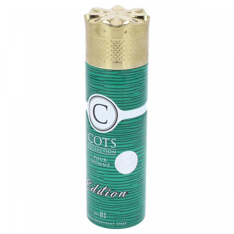 C Cots Collection Pour Homme No 81 Edition Perfumed Deodarant Spray 200ml - HKarim Buksh