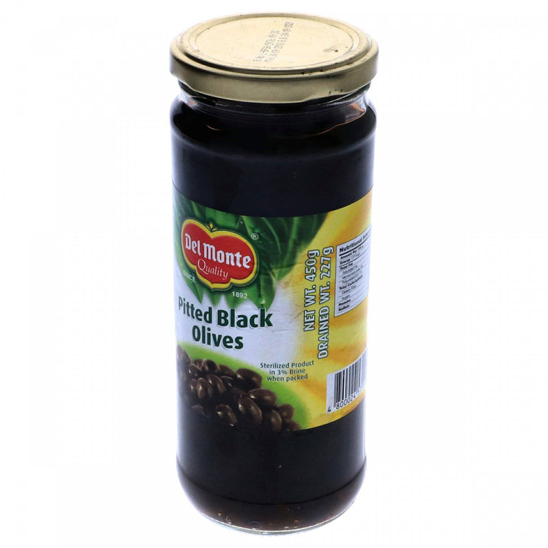 Del Monte Pitted Black Olives 450g - HKarim Buksh